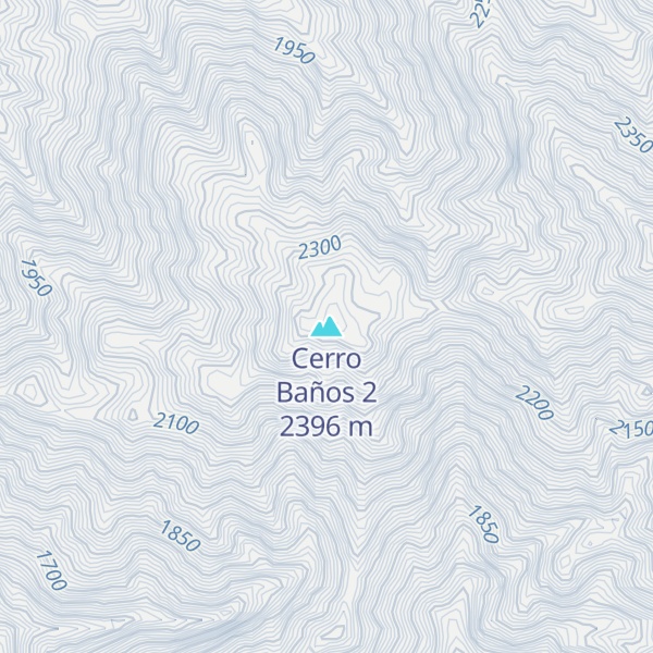 Map of Cerro Baños 2