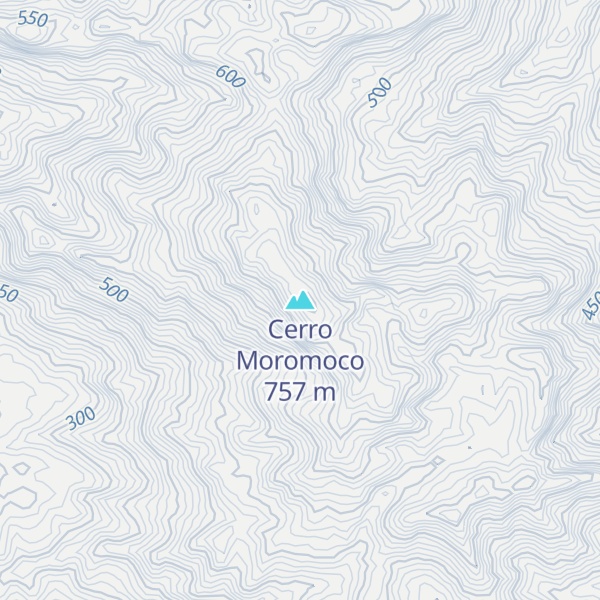 Map of Cerro Moromoco