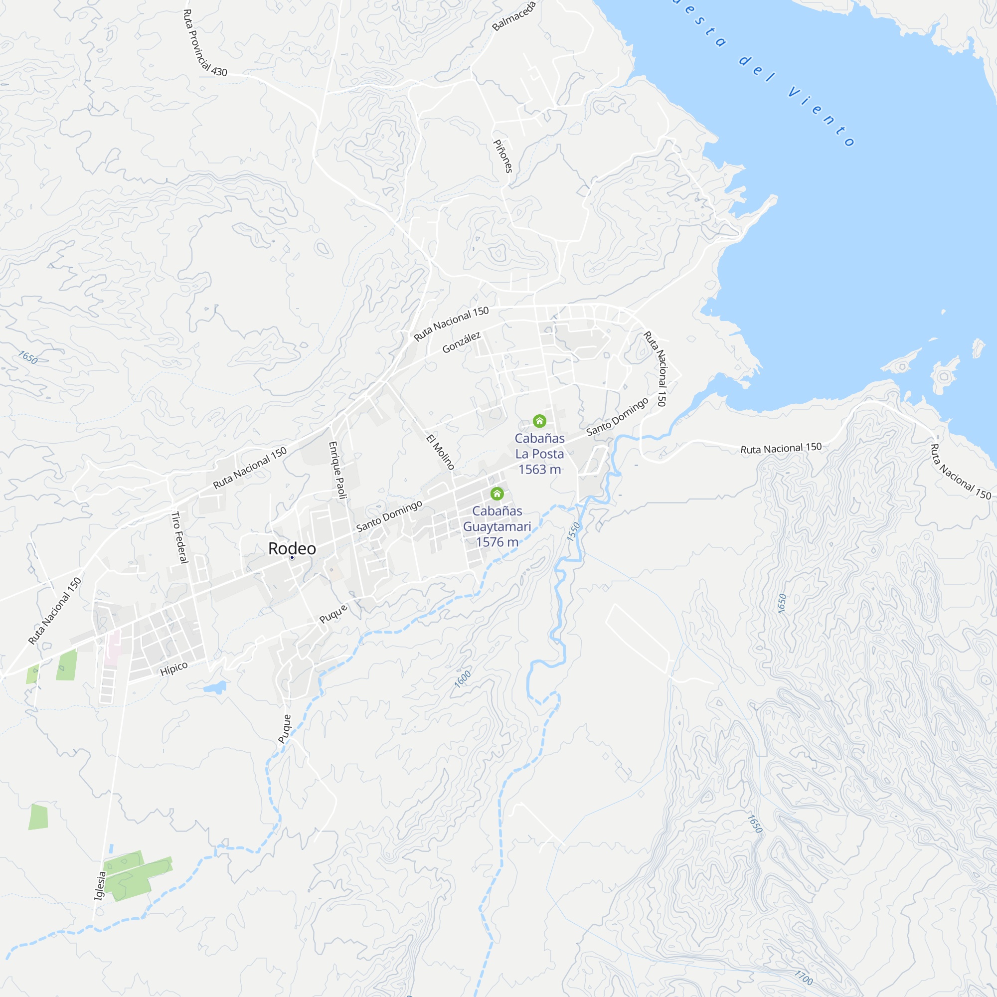Cabañas Los Lazos map