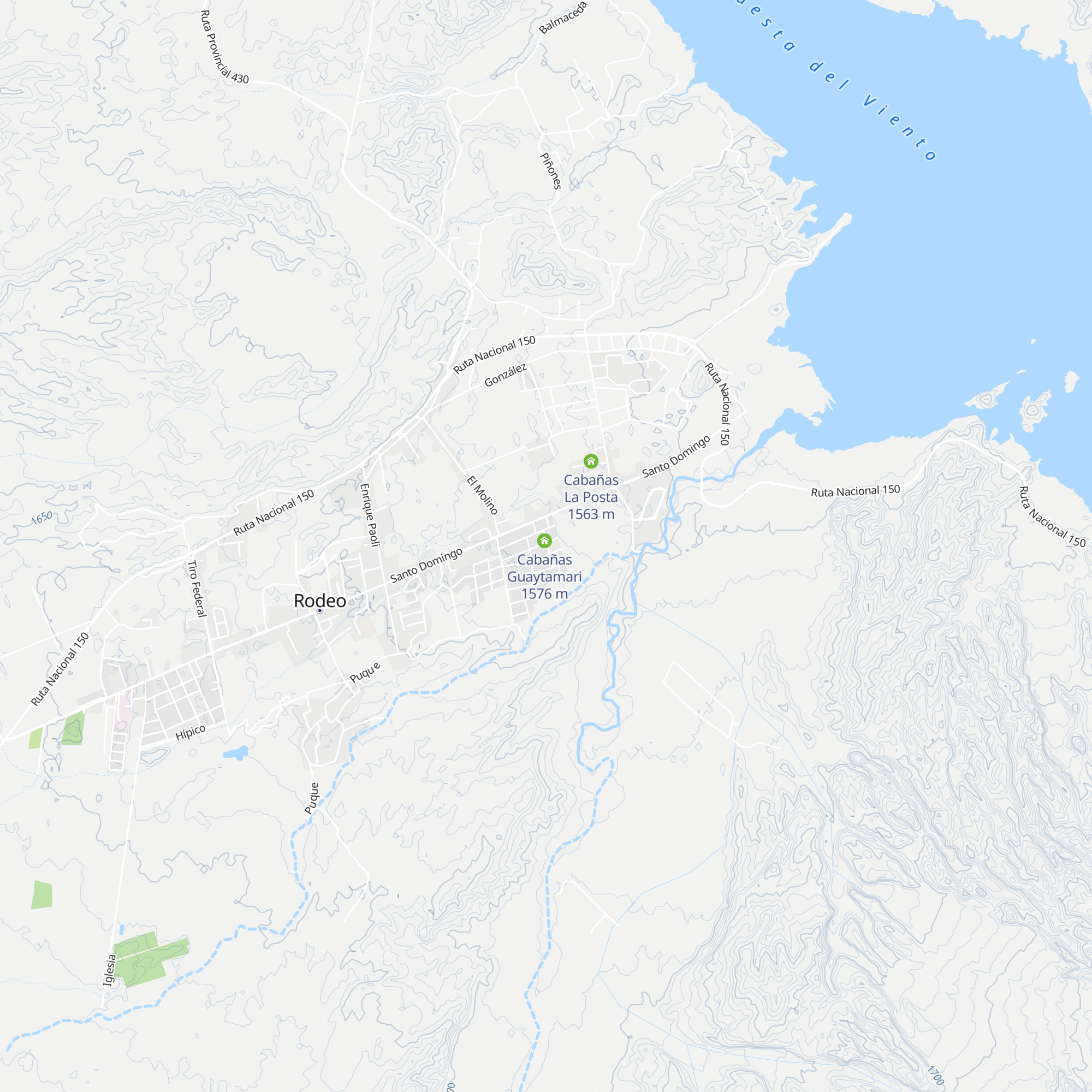 Cabañas Los Lazos map