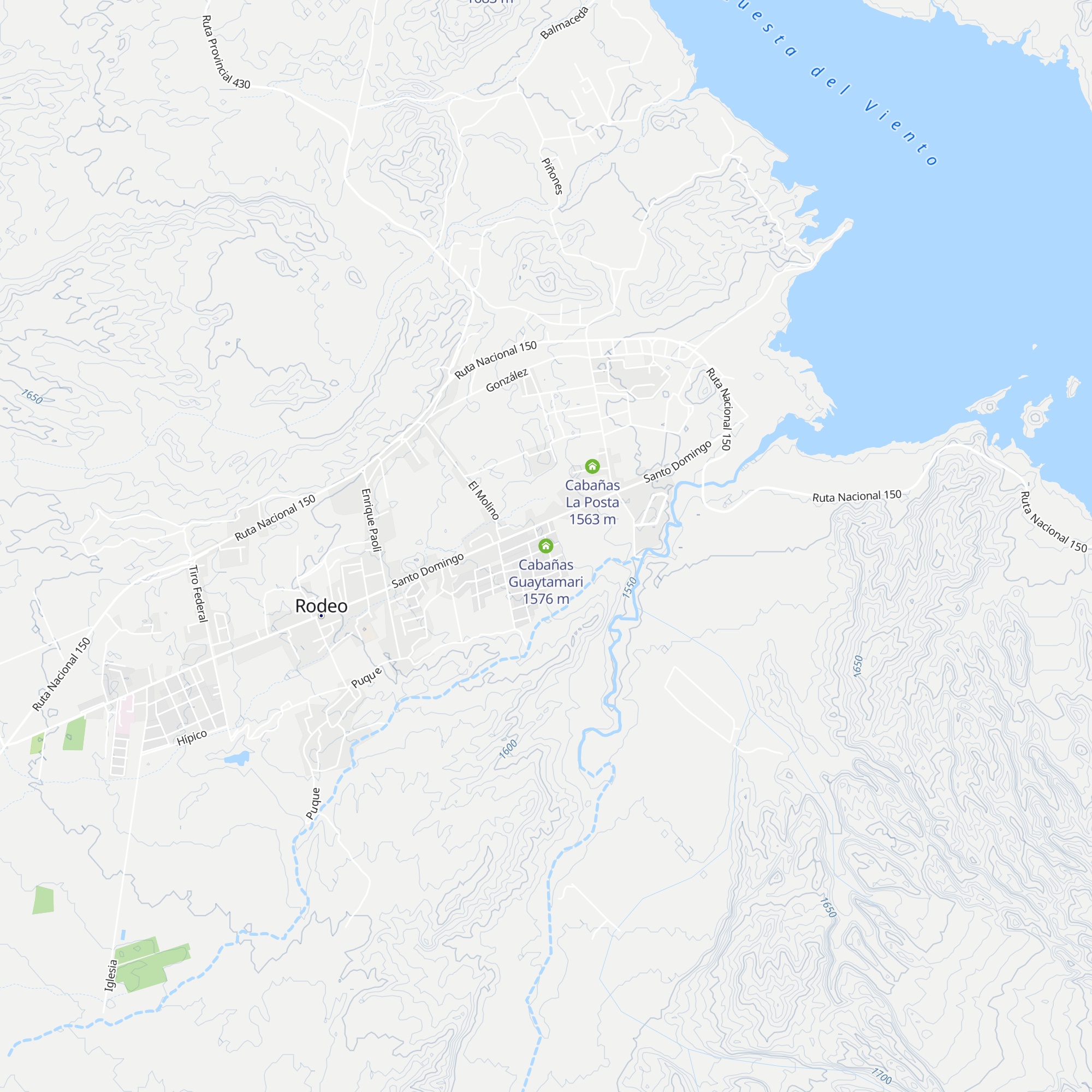 Cabañas Guaytamari map