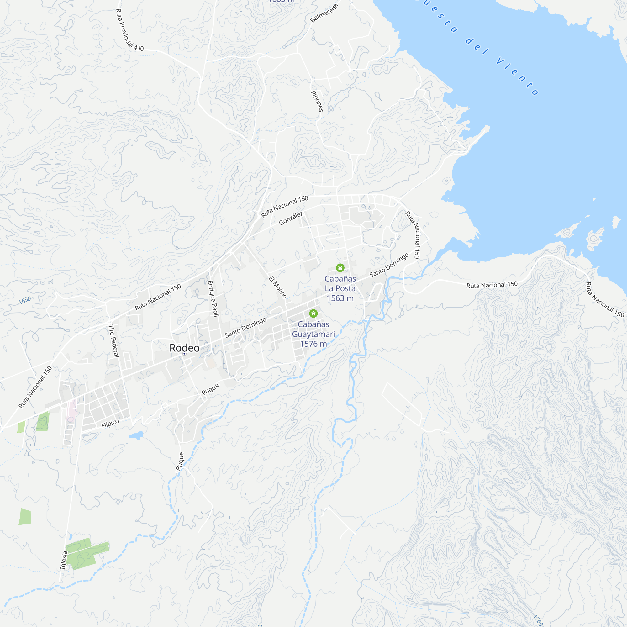 Cabañas Guaytamari map