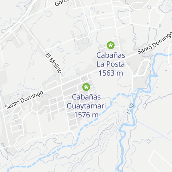 Map of Cabañas Cuesta del Viento