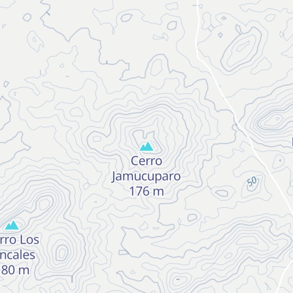 Map of Cerro Jamucuparo