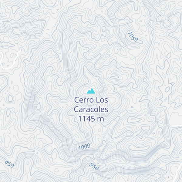 Map of Cerro Los Caracoles