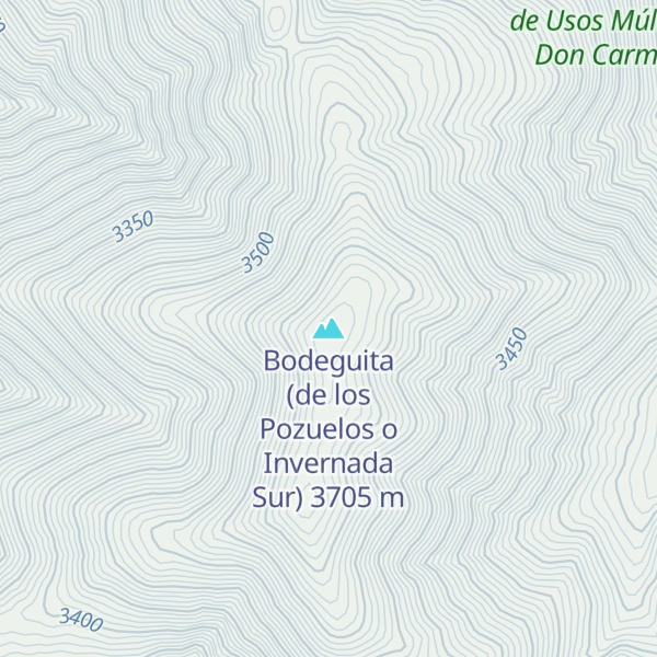 Map of Bodeguita (de los Pozuelos o Invernada Sur)