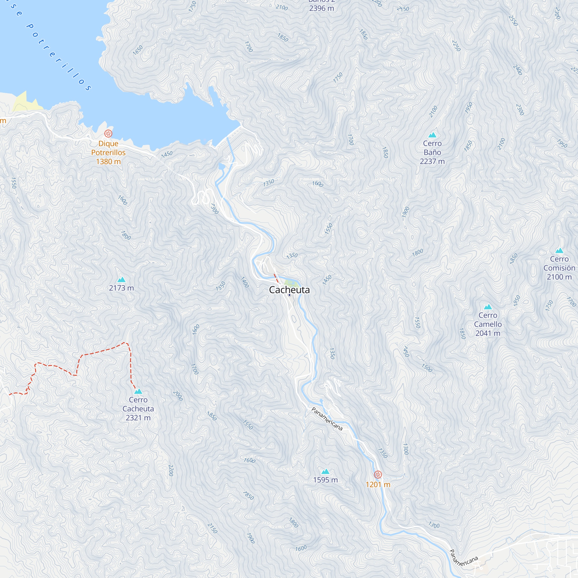 Cabañas map