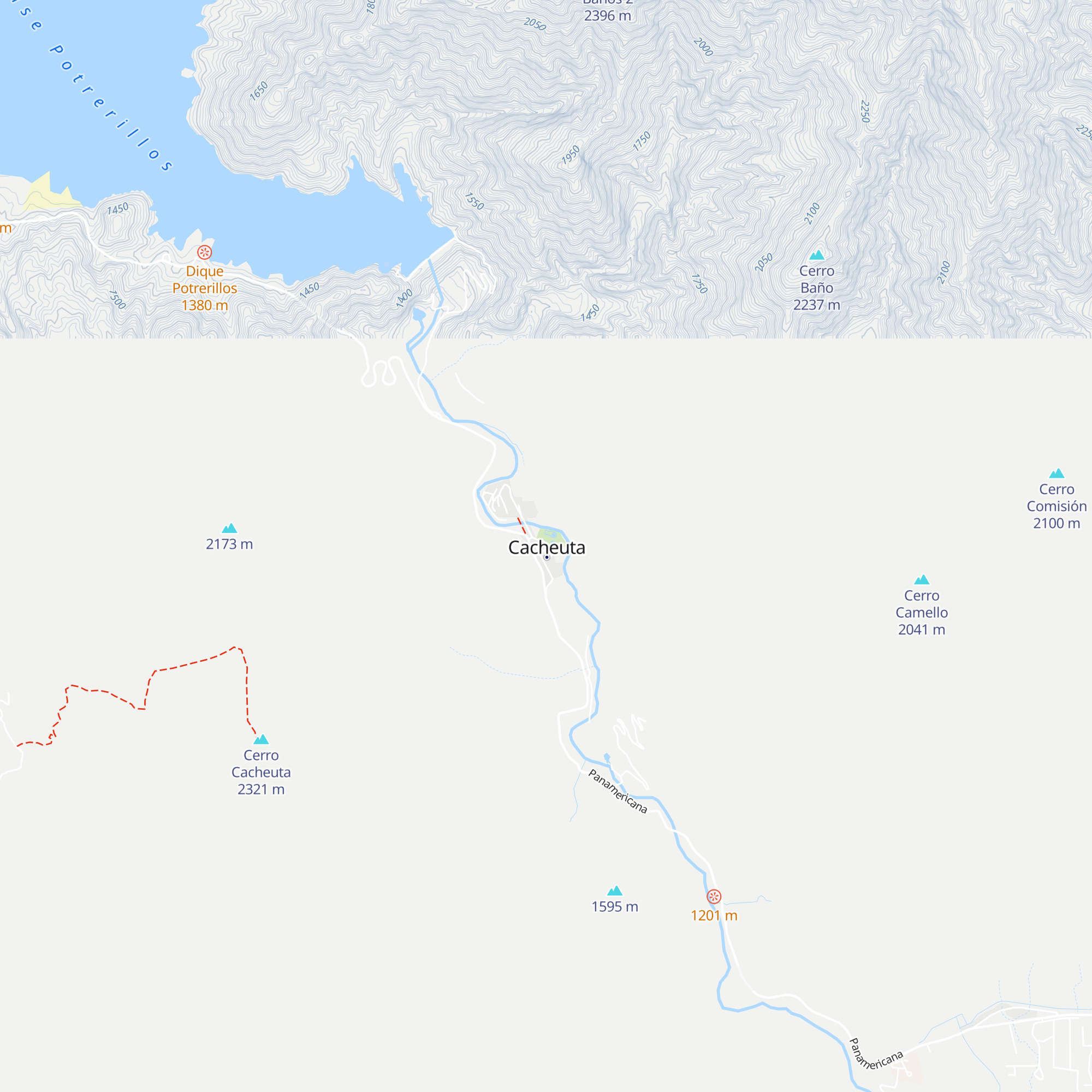 Cabañas map