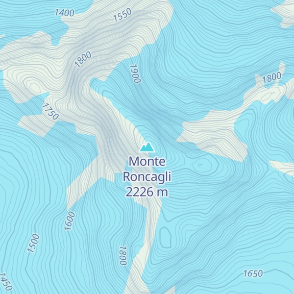 Map of Monte Roncagli