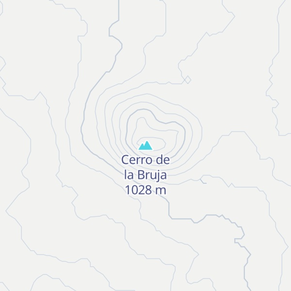 Map of Cerro de la Bruja