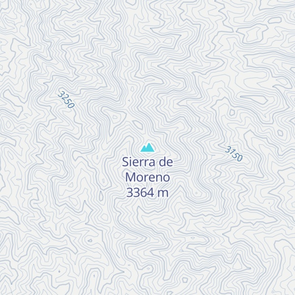 Map of Sierra de Moreno