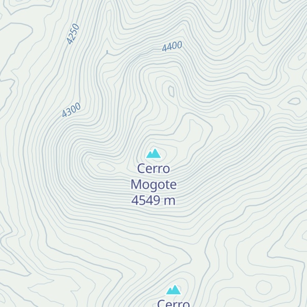 Map of Cerro Mogote