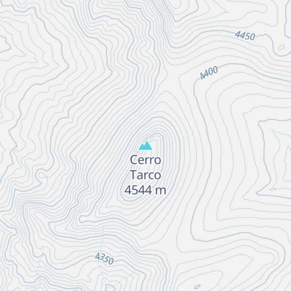 Map of Cerro Tarco