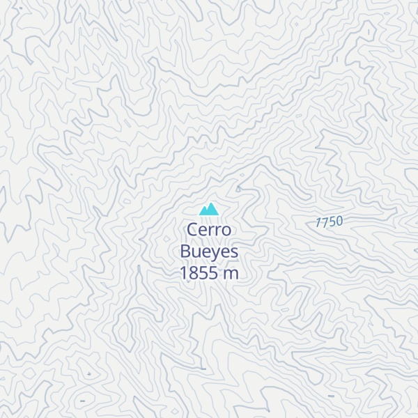 Map of Cerro Bueyes