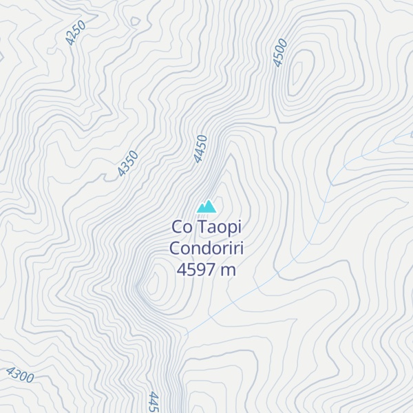 Map of Co Taopi Condoriri