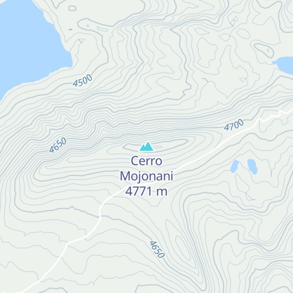 Map of Cerro Mojonani