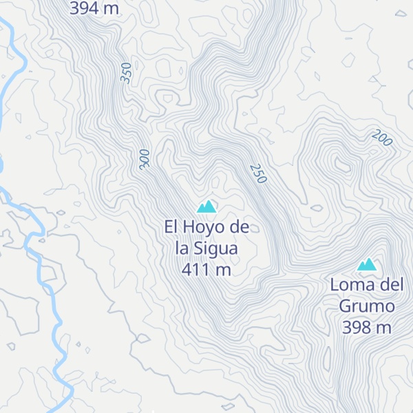 Map of El Hoyo de la Sigua