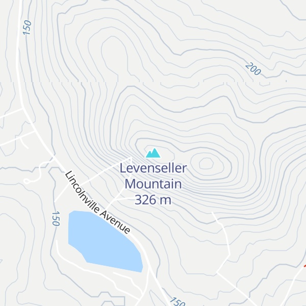 Map of Levenseller Mountain