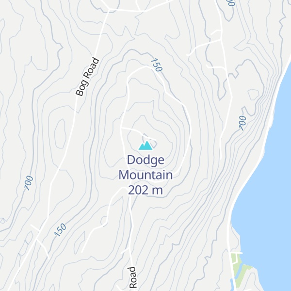 Map of Dodge Mountain