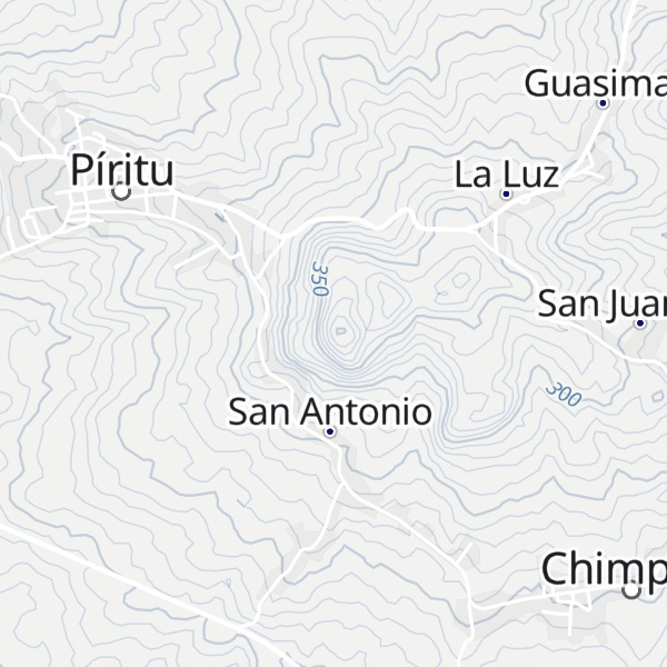 Map of Cerro San Antonio