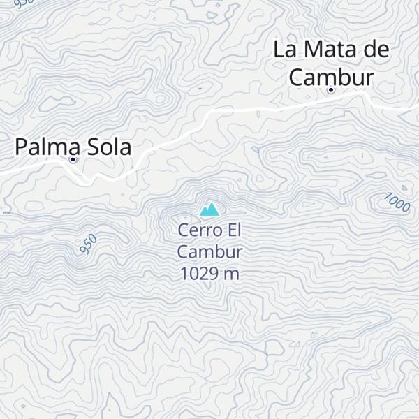 Map of Cerro El Cambur