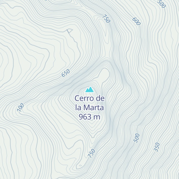 Map of Cerro de la Marta