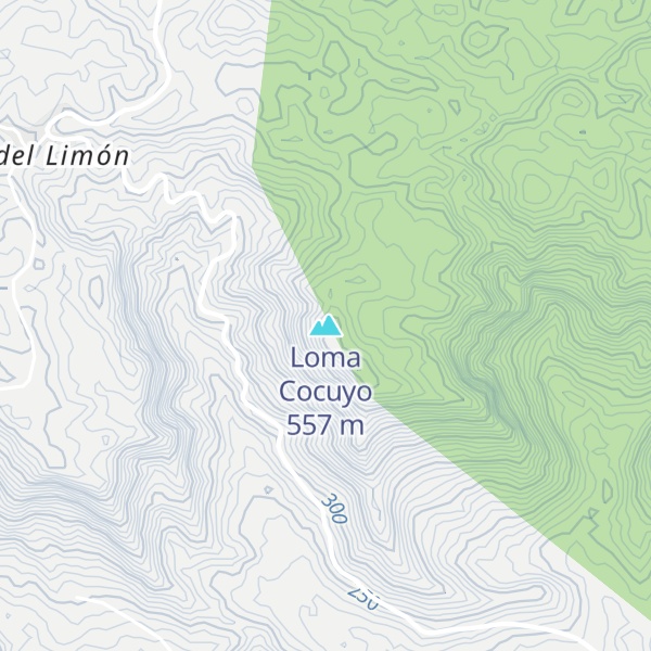 Map of Loma Cocuyo