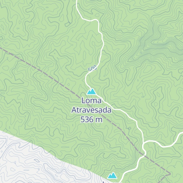 Map of Loma Atravesada