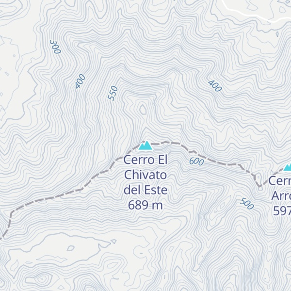 Map of Cerro El Chivato del Este