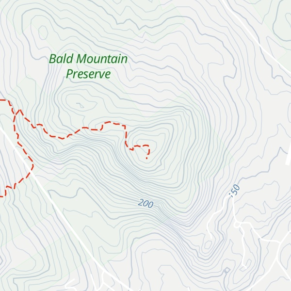 Map of Bald Mountain