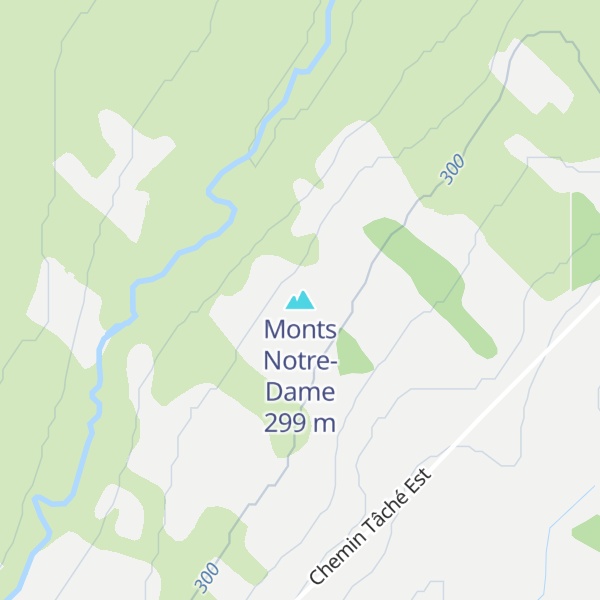 Map of Monts Notre-Dame