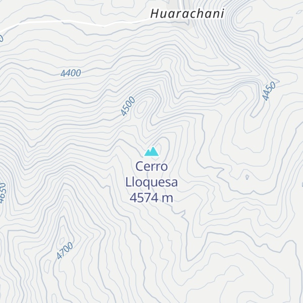 Map of Cerro Lloquesa
