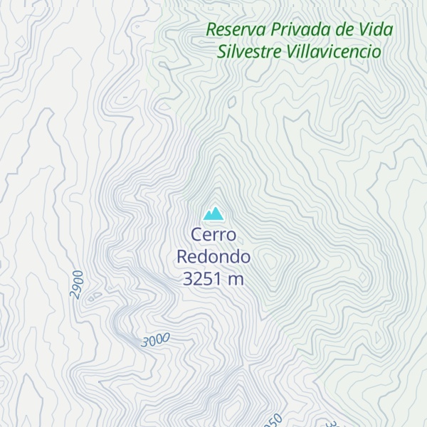 Map of Cerro Redondo
