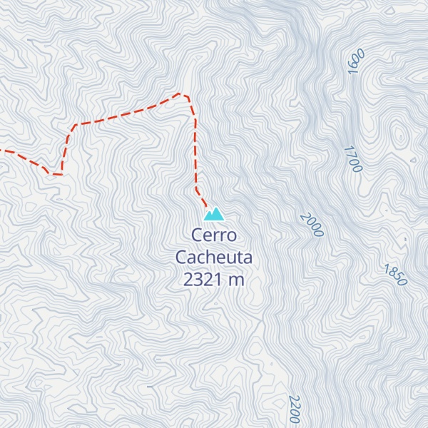 Map of Cerro Cacheuta