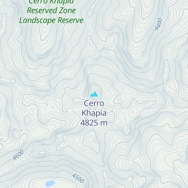 Map of Cerro Khapía