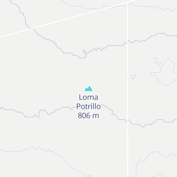 Map of Loma Potrillo