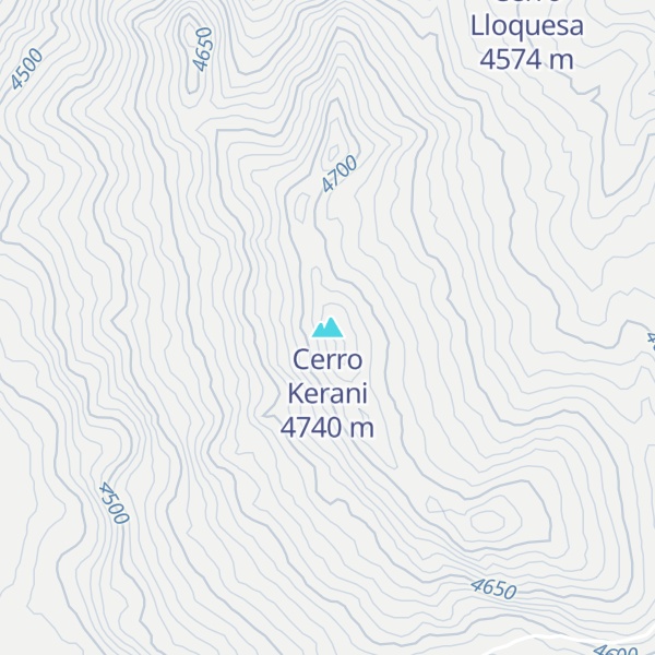 Map of Cerro Kerani