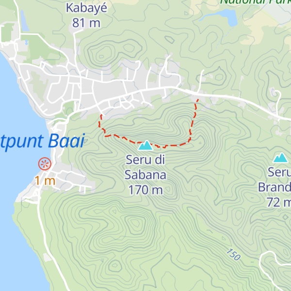 Map of Seru di Sabana