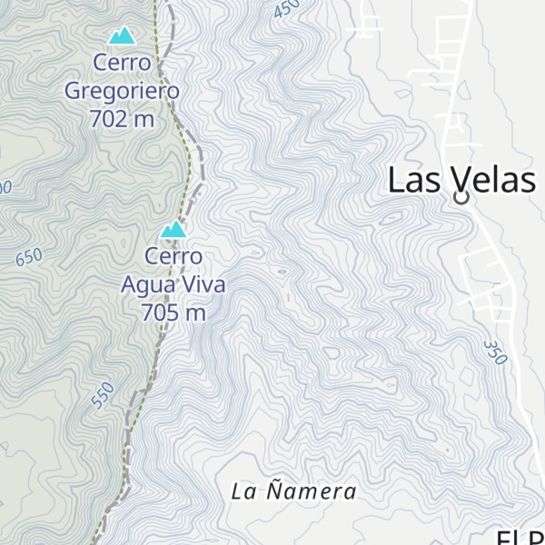 Map of Quebrada Agua Negra