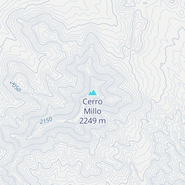 Map of Cerro Millo