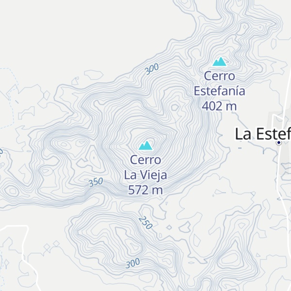 Map of Cerro La Vieja