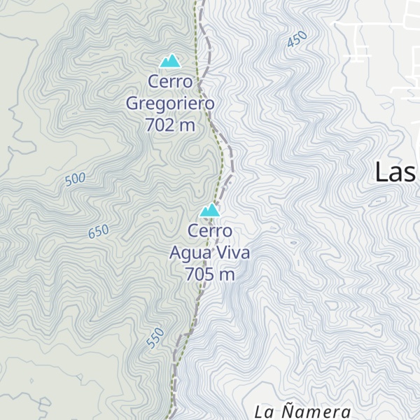 Map of Cerro Agua Viva
