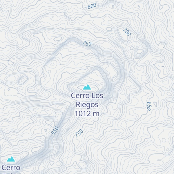 Map of Cerro Los Riegos