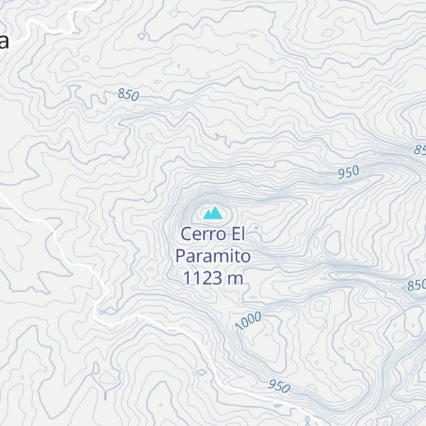 Map of Cerro El Paramito