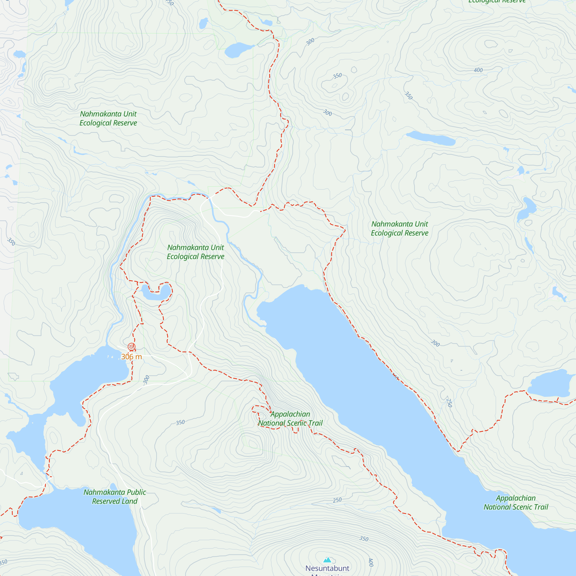 Nahmakanta Lake Wilderness Camp map