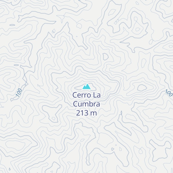 Map of Cerro La Cumbra