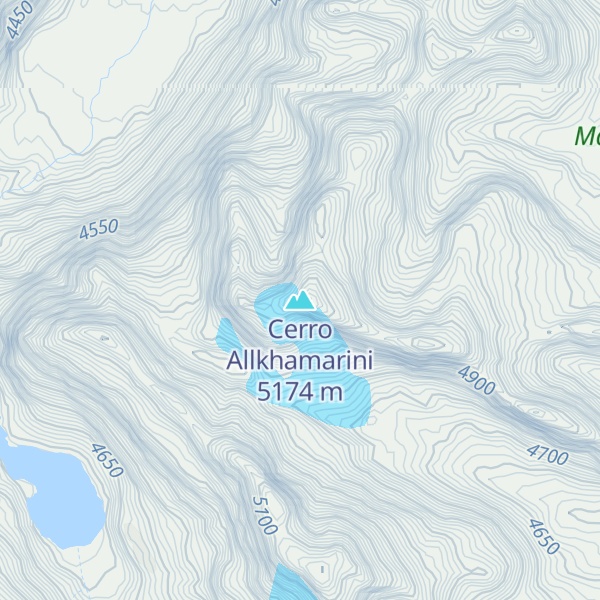 Map of Cerro Allkhamarini
