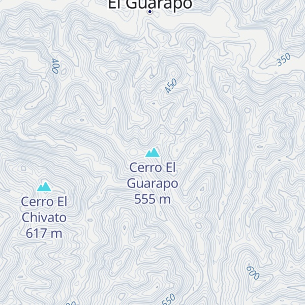 Map of Cerro El Guarapo