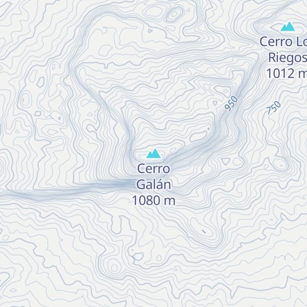 Map of Cerro Galán