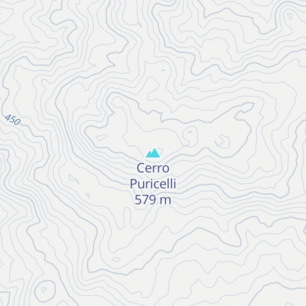 Map of Cerro Puricelli